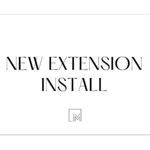 New Extension Install
